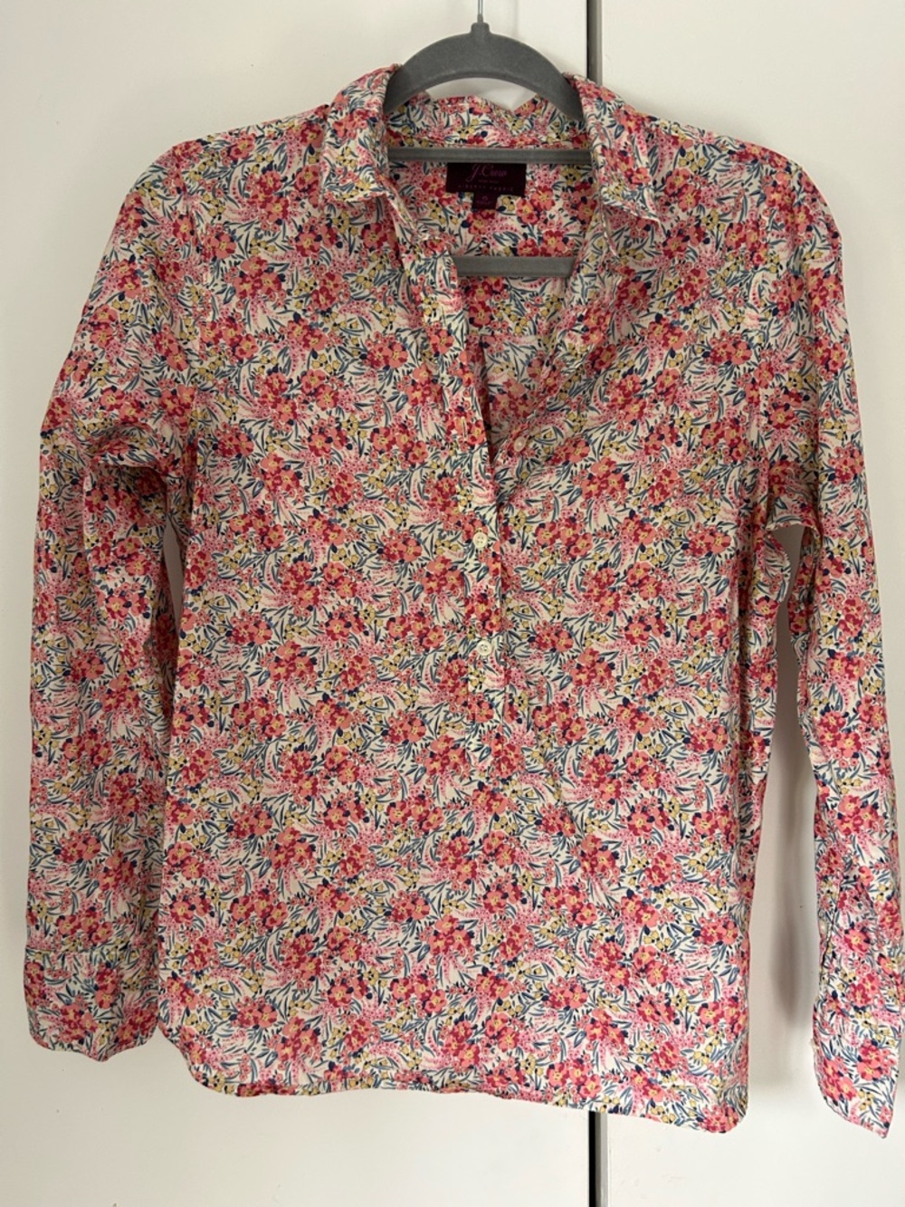 J. Crew Liberty of London Floral Button-Down Shirt in multicolor pink